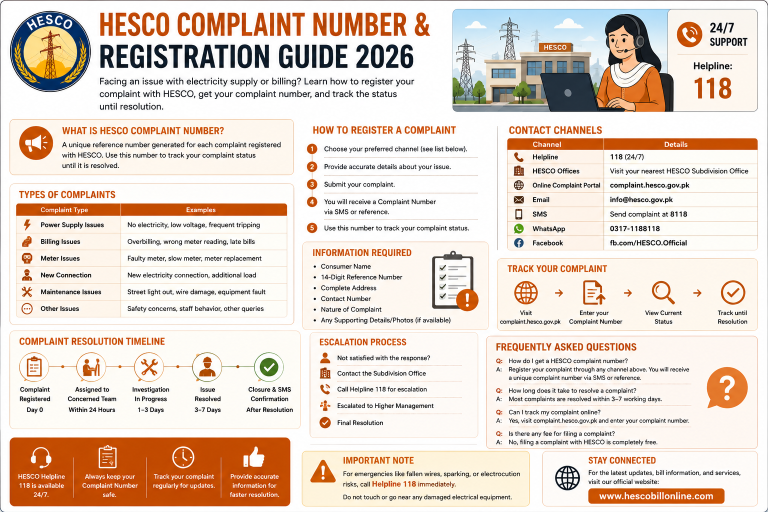 Hesco complaint number & complaint registration