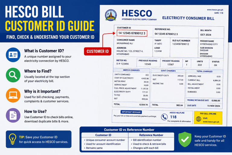 Hesco Bill customer id guide