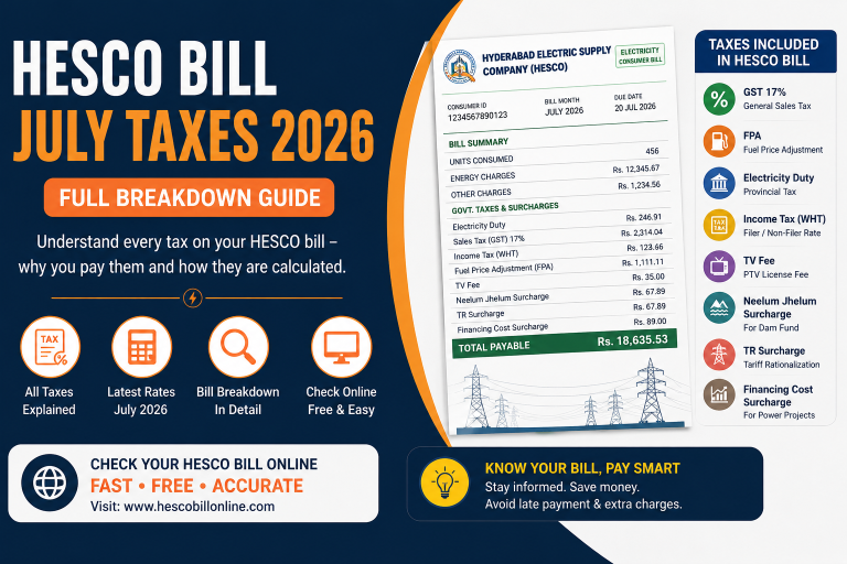 Hesco bill july taxes 